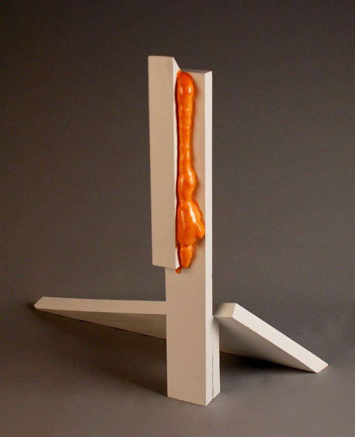 Foamal Study #1, wood, acrylic, and expanding foam by Ryan Erickson