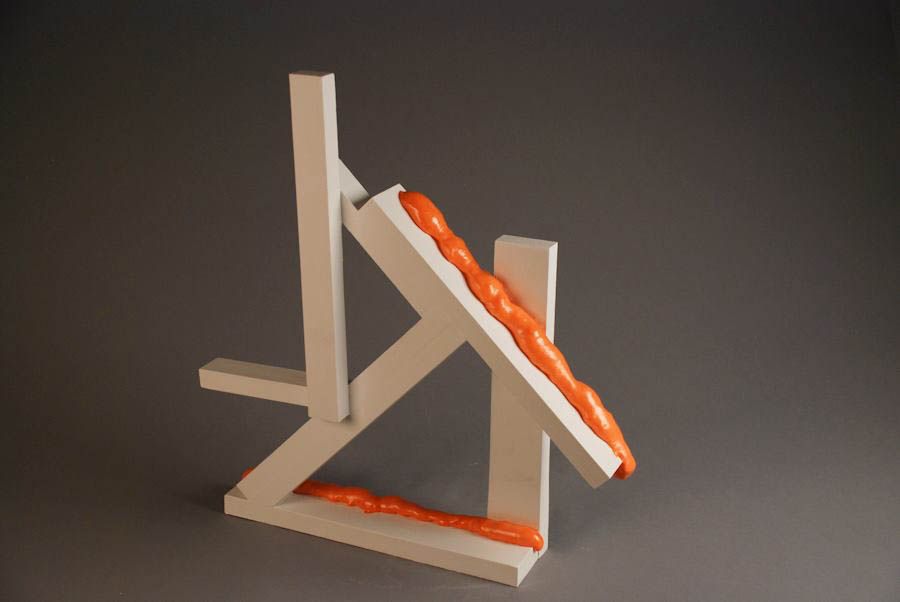 Foamal Study #2, wood, acrylic, and expanding foam by Ryan Erickson