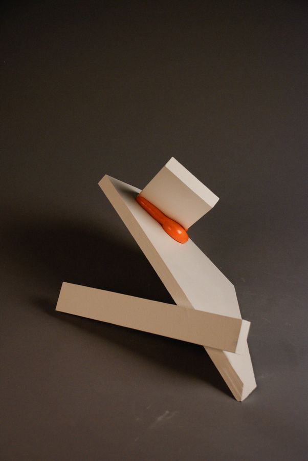 Foamal Study #4, wood, acrylic, and expanding foam by Ryan Erickson