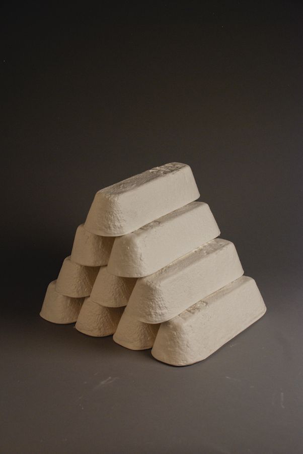 Plaster Ingots, cast plaster by Ryan Erickson