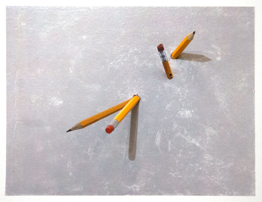 Pencil Pusher #3, pencil and image transfer by Ryan Erickson
