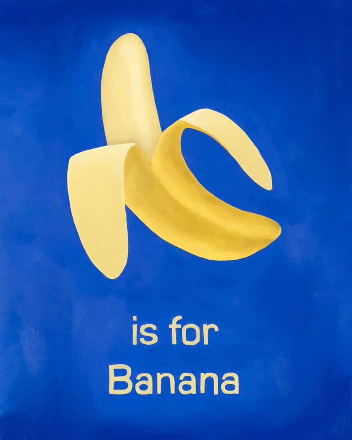Banana is for Banana, oil on panel by Ryan Erickson