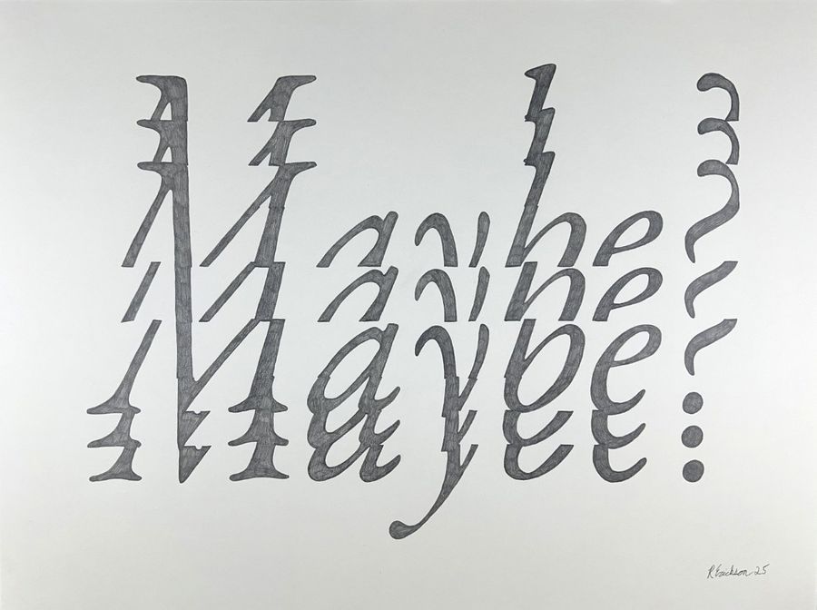 Maybe?, pencil on paper by Ryan Erickson