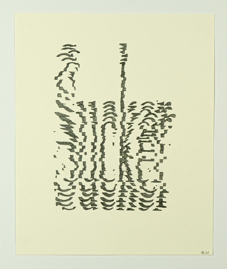 Sucker, pencil on paper by Ryan Erickson