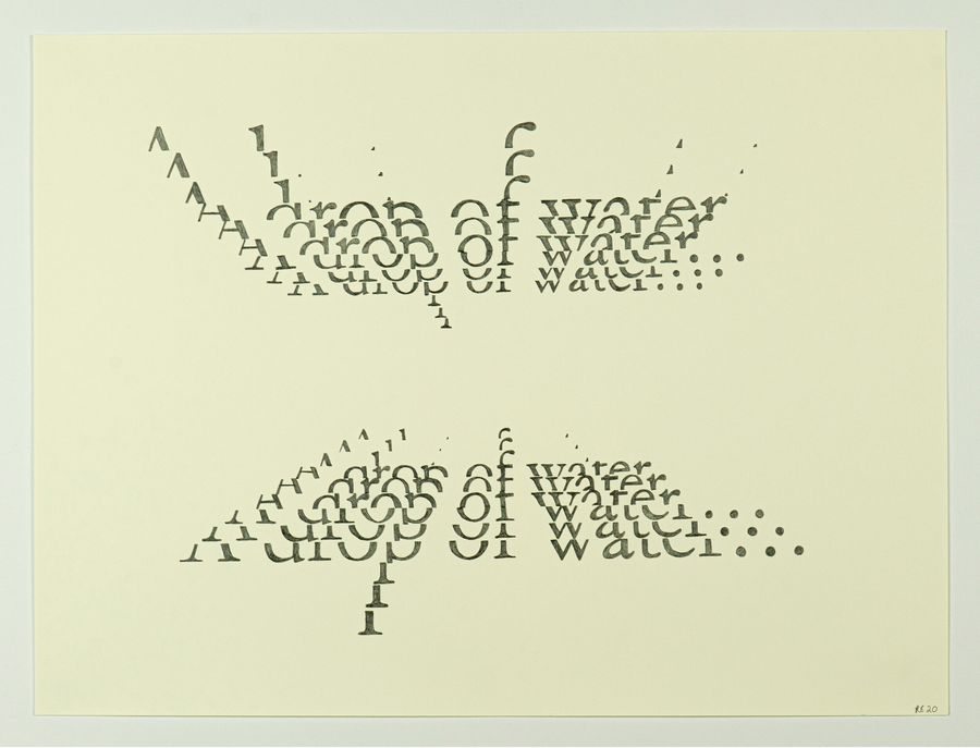 A Drop of Water, pencil on paper by Ryan Erickson
