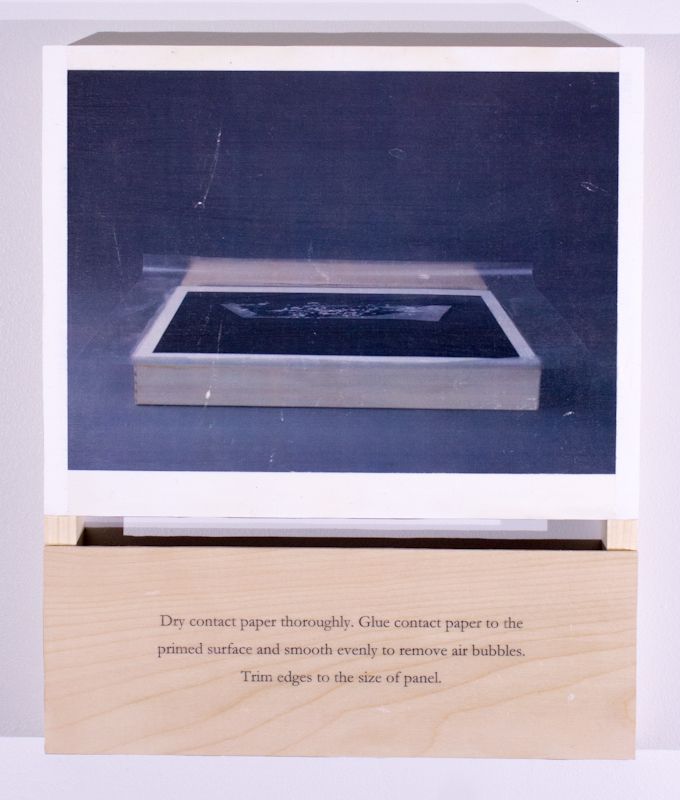 Panel 4, image transfer on wood by Ryan Erickson