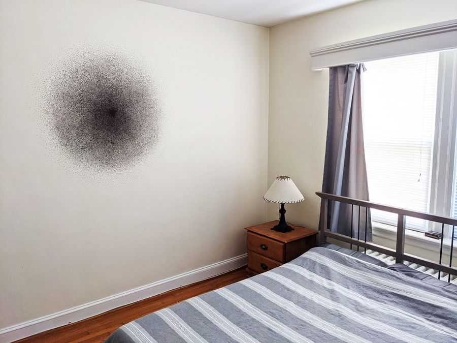 The Void in My Room, marker on wall by Ryan Erickson