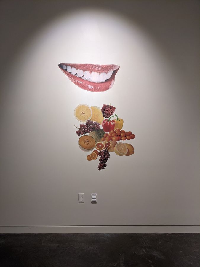 Untitled, collage on wall by Ryan Erickson