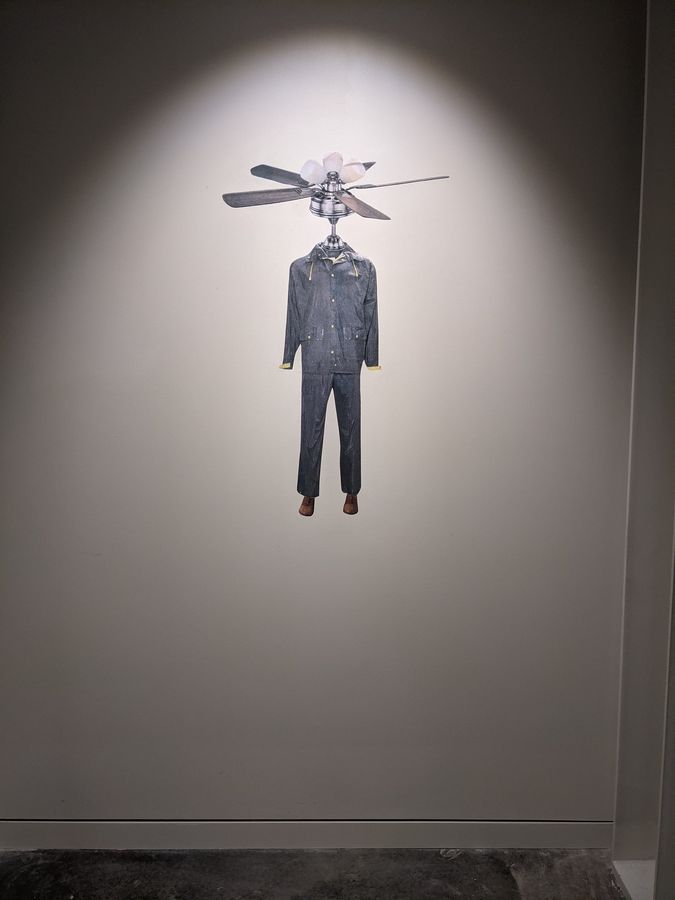 Untitled, collage on wall by Ryan Erickson
