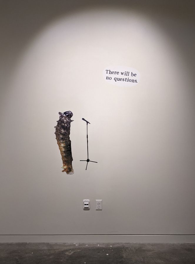 Untitled, collage on wall by Ryan Erickson